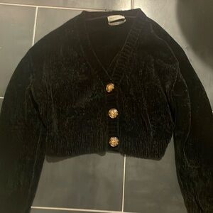 Urban outfitter cropped v line sweater